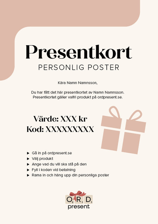 Presentkort