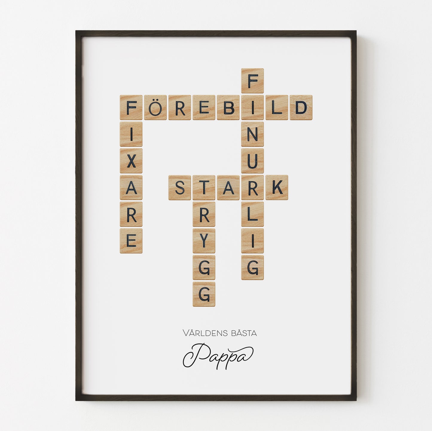 Världens bästa pappa – Poster, Trä