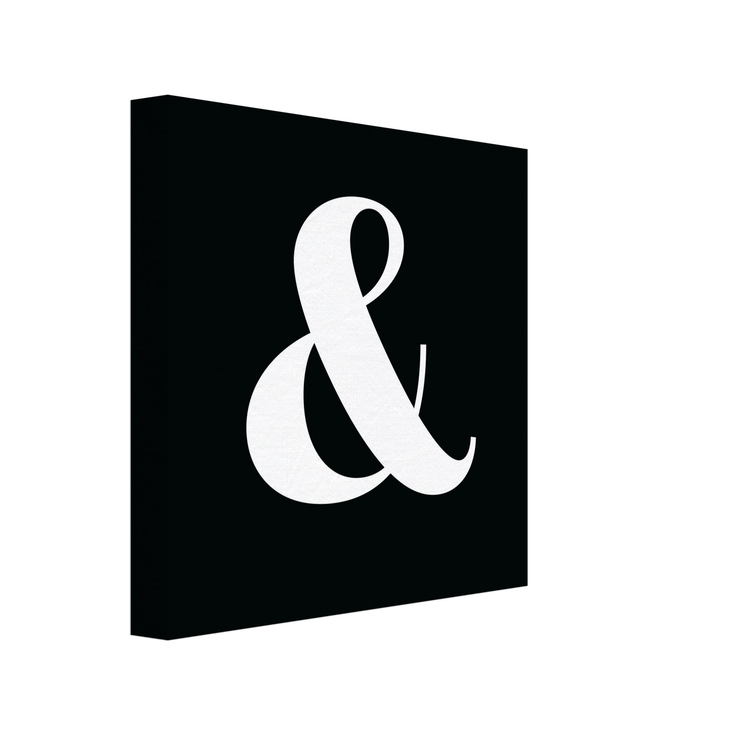 Personlig bokstavstavla – Svart