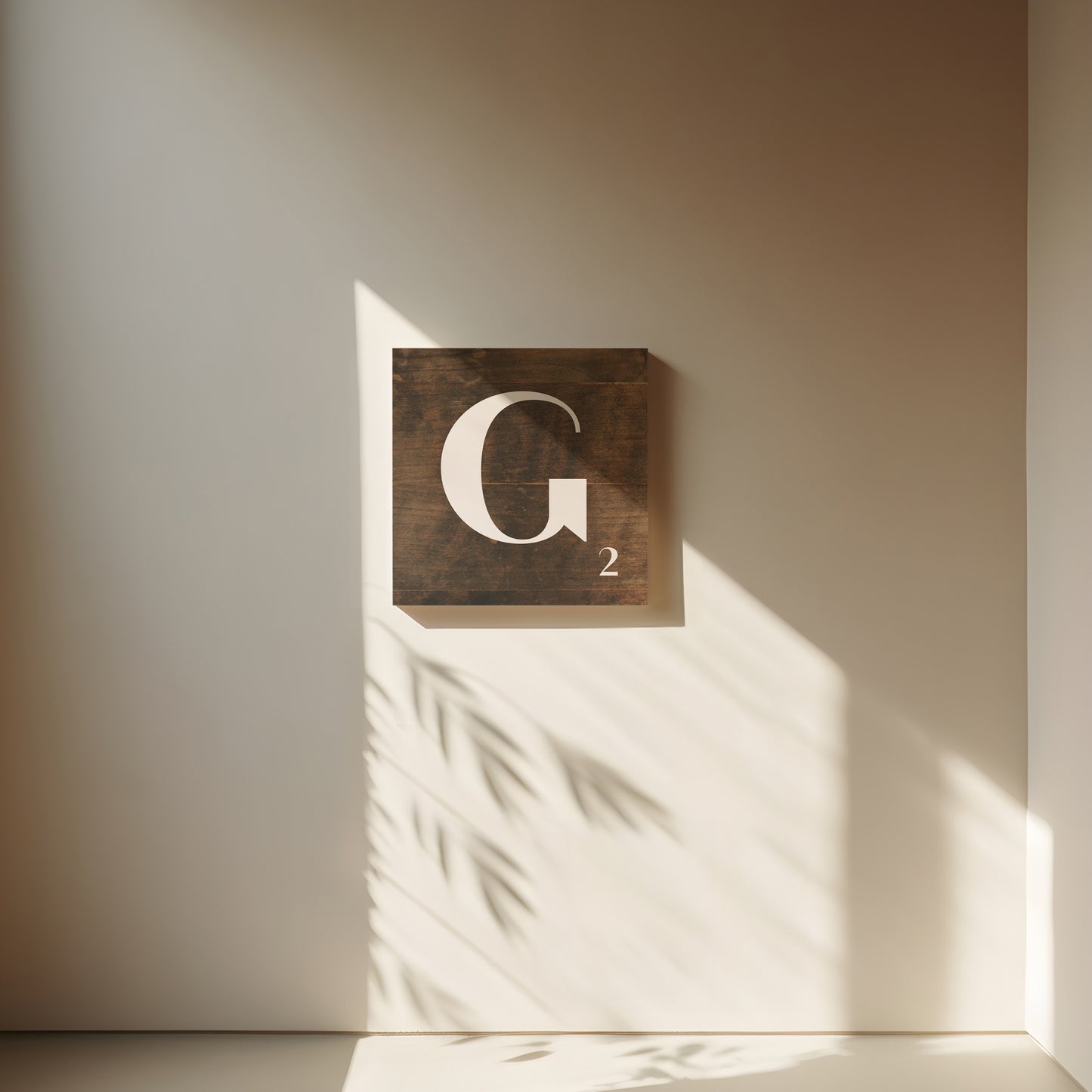 Personlig bokstavstavla – Trä