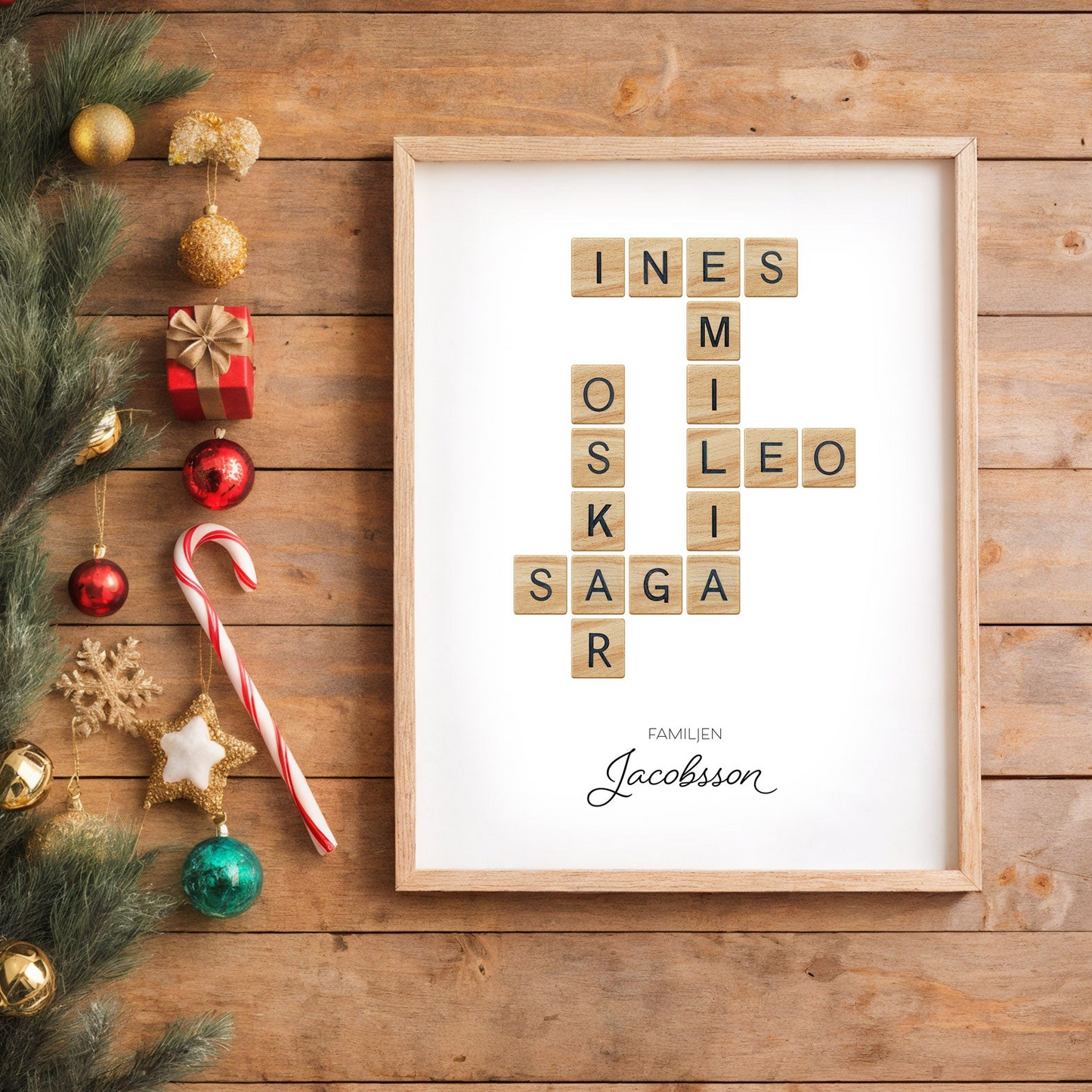 Personlig namntavla – Trä