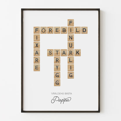 Världens bästa pappa – Poster, Trä