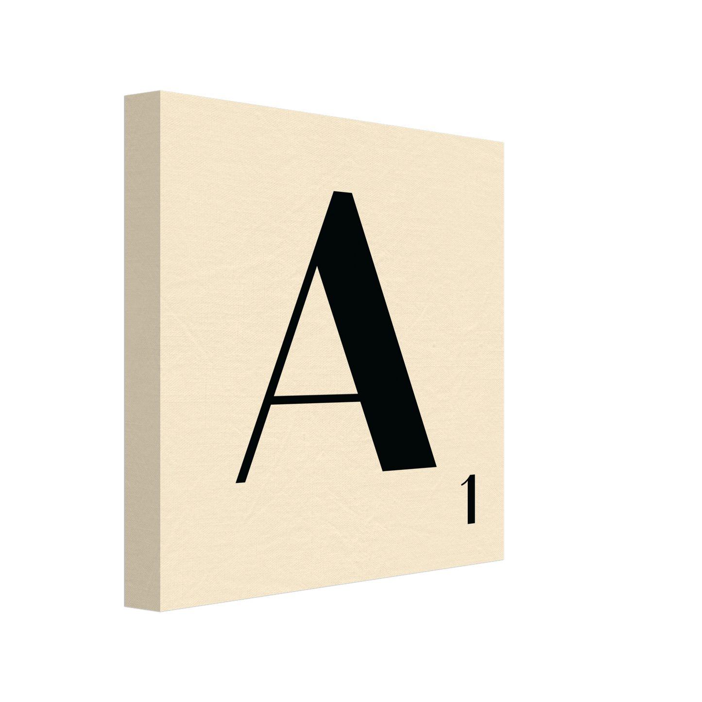 Personlig bokstavstavla – Creme