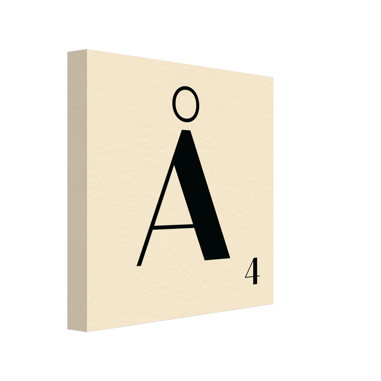 Personlig bokstavstavla – Creme