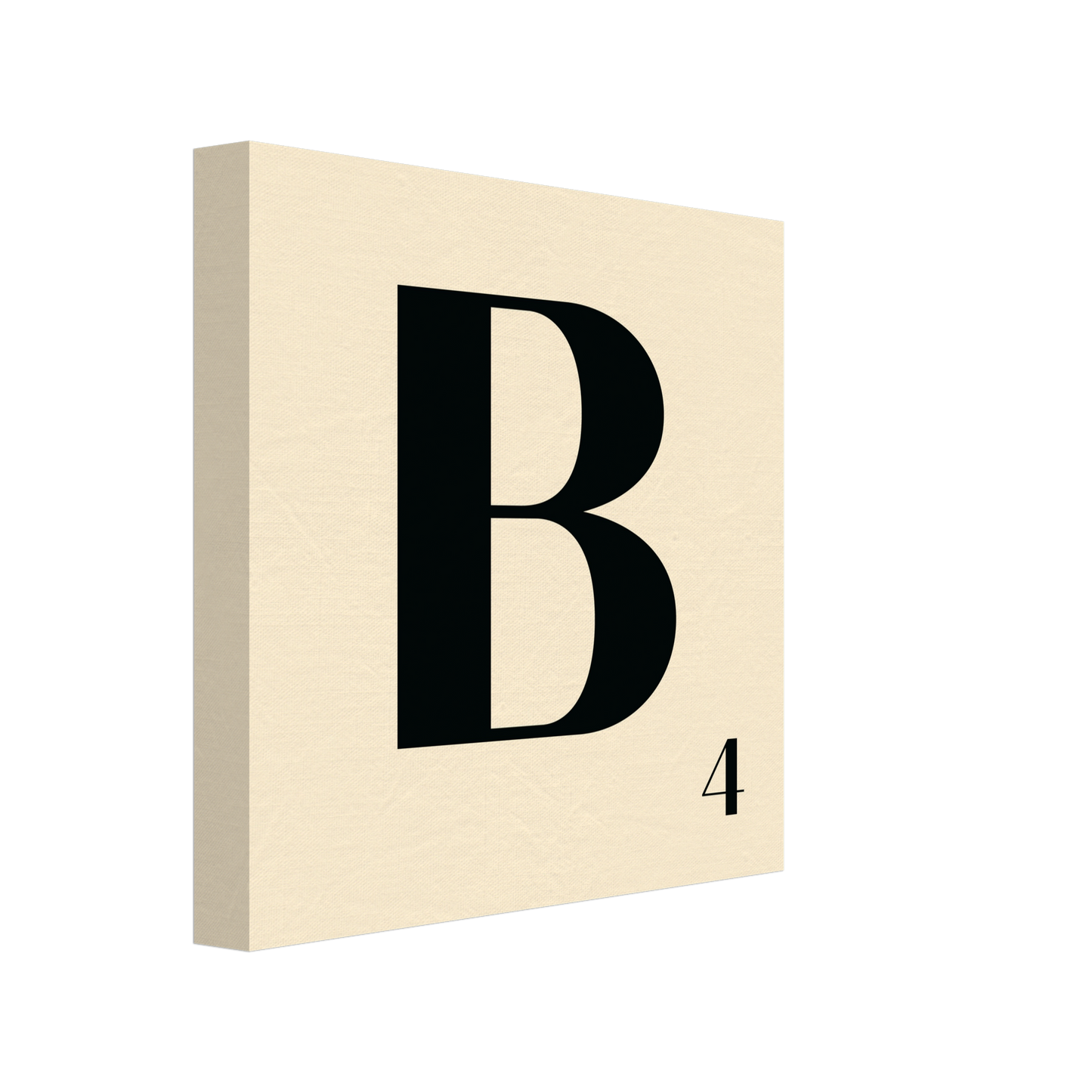 Personlig bokstavstavla – Creme