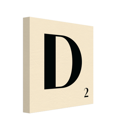 Personlig bokstavstavla – Creme