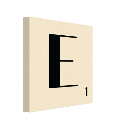 Personlig bokstavstavla – Creme