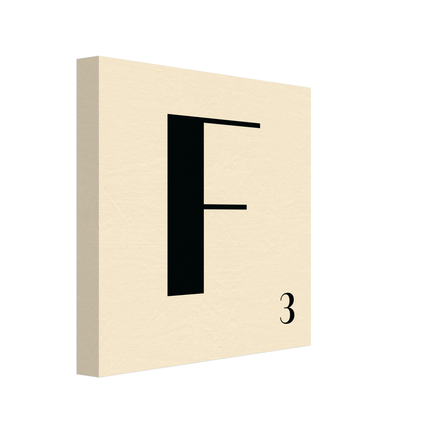 Personlig bokstavstavla – Creme