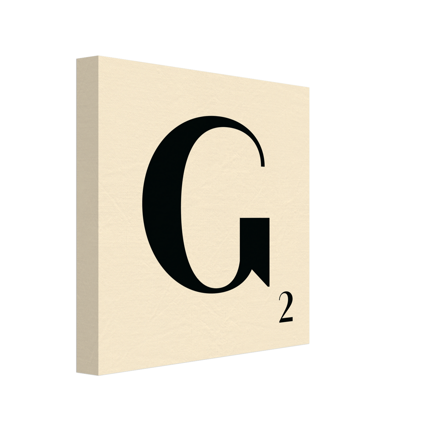 Personlig bokstavstavla – Creme