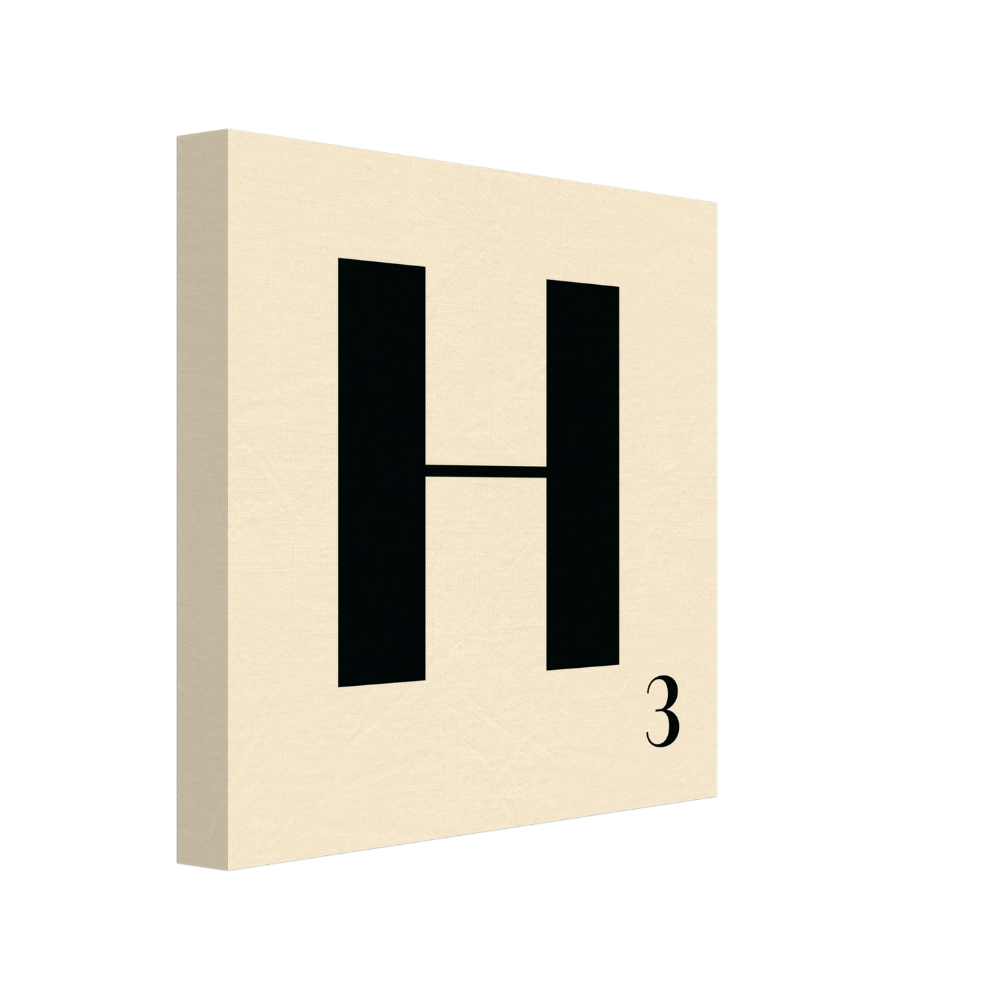 Personlig bokstavstavla – Creme