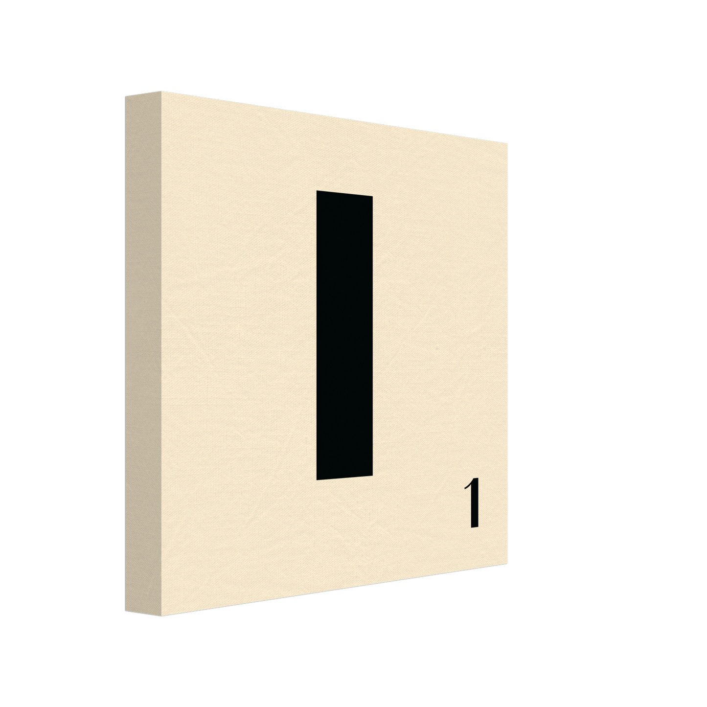 Personlig bokstavstavla – Creme