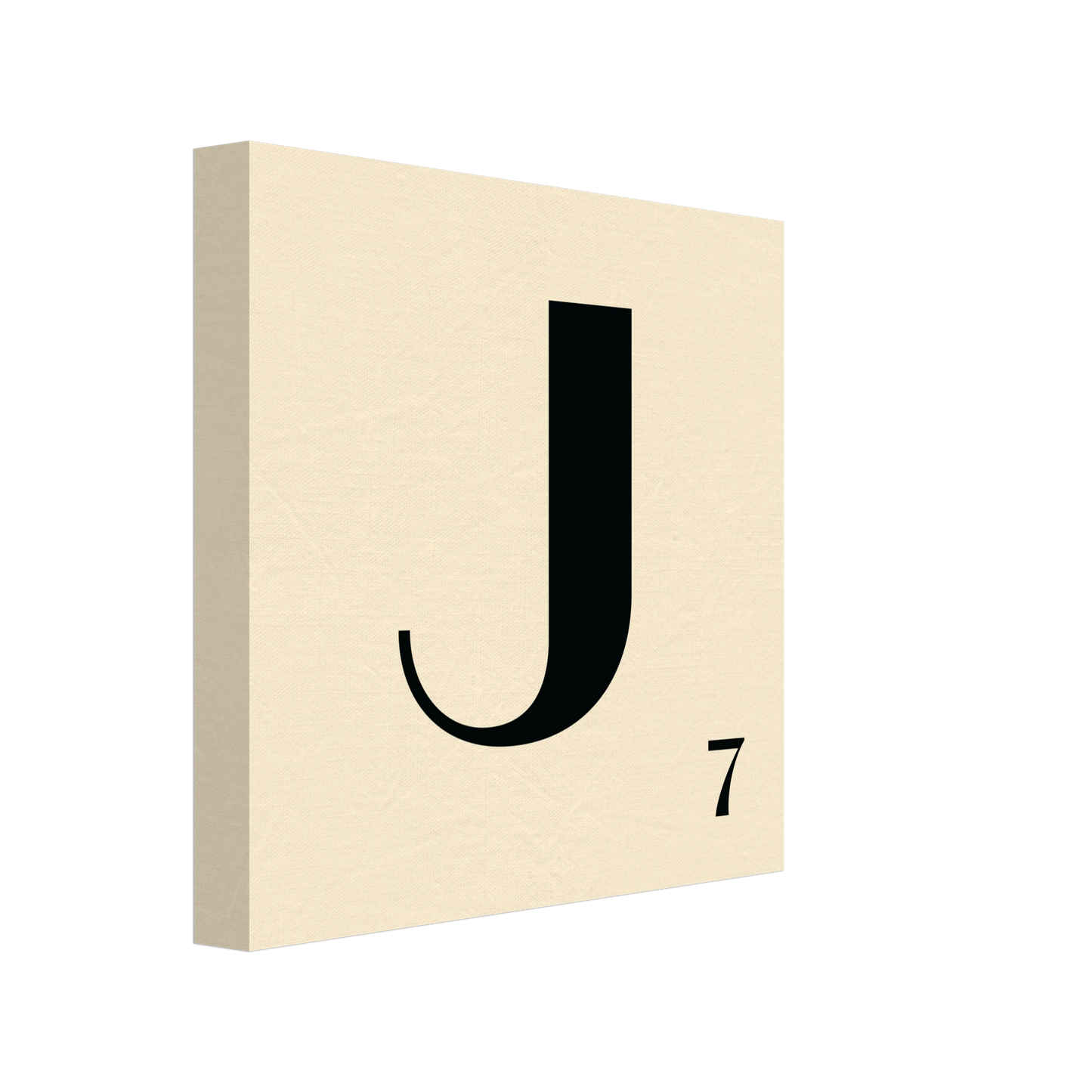 Personlig bokstavstavla – Creme