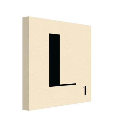 Personlig bokstavstavla – Creme