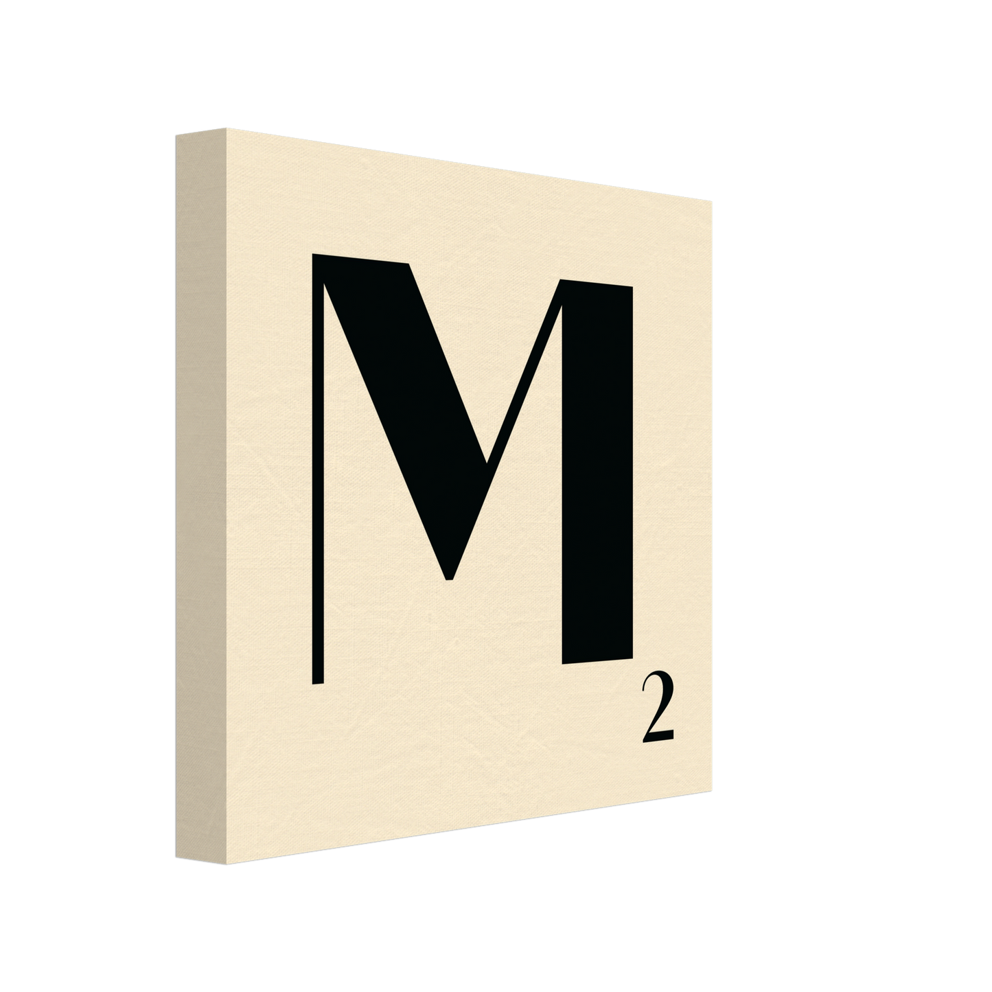 Personlig bokstavstavla – Creme