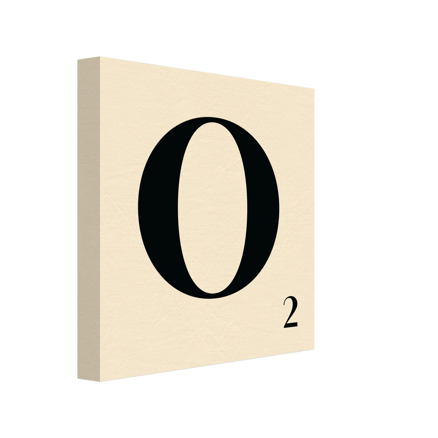 Personlig bokstavstavla – Creme