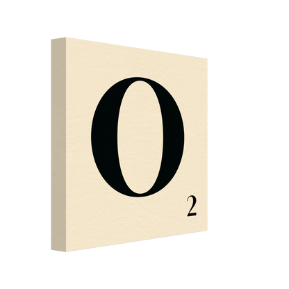 Personlig bokstavstavla – Creme