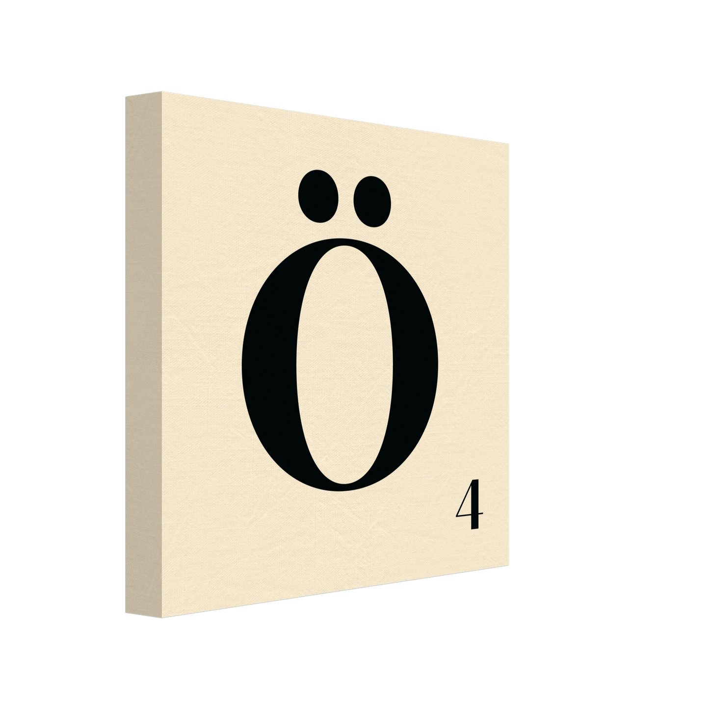 Personlig bokstavstavla – Creme