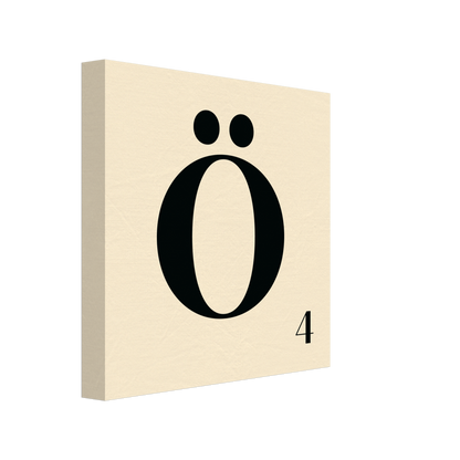 Personlig bokstavstavla – Creme