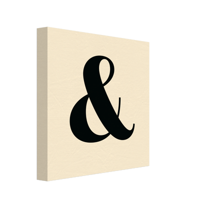 Personlig bokstavstavla – Creme