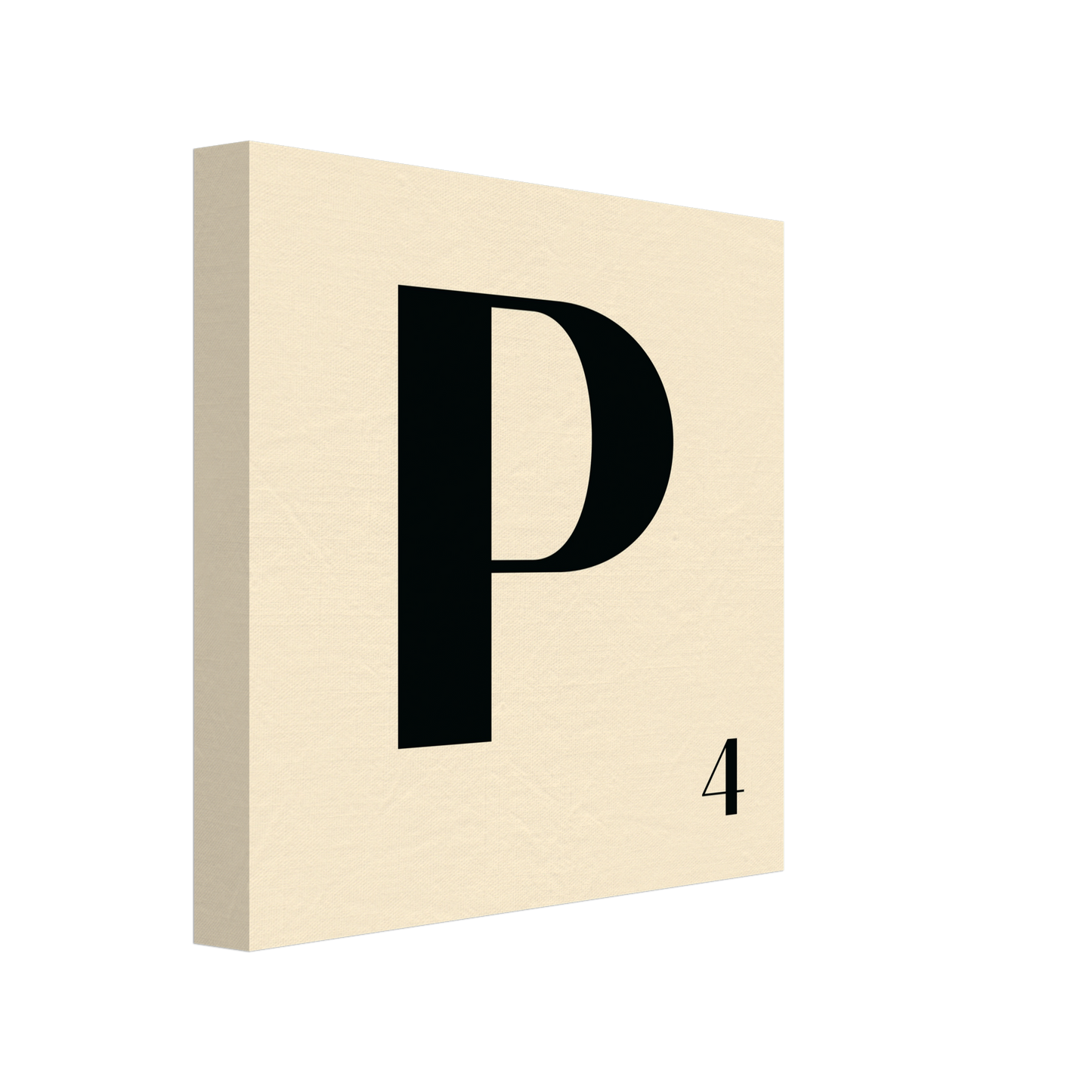 Personlig bokstavstavla – Creme