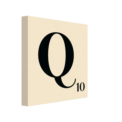 Personlig bokstavstavla – Creme