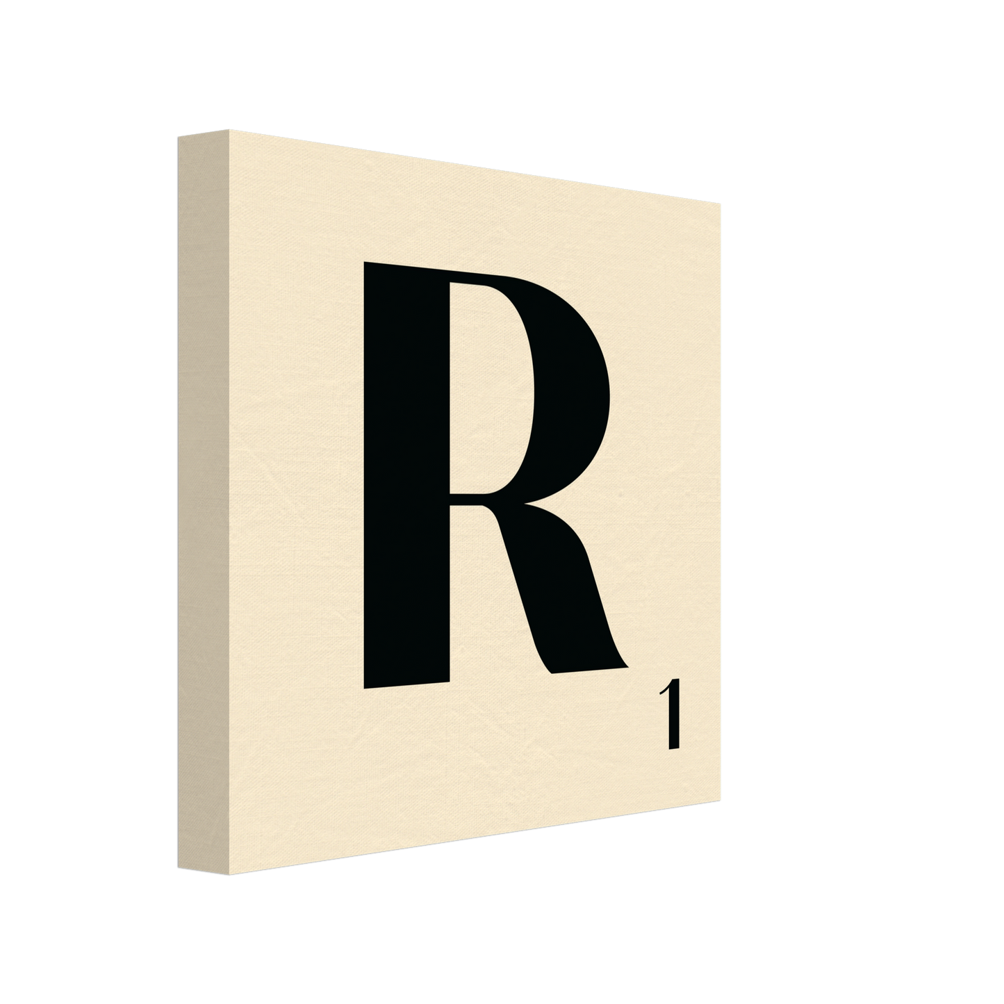 Personlig bokstavstavla – Creme