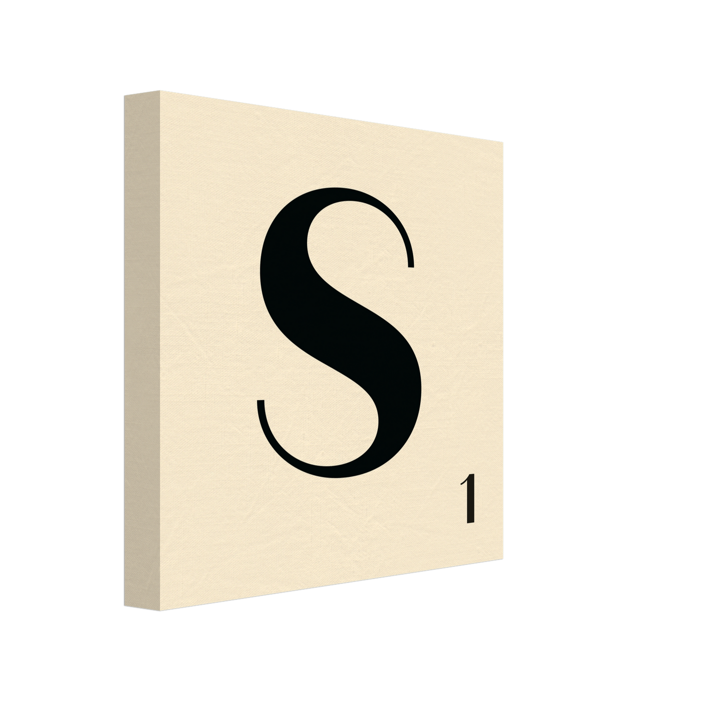 Personlig bokstavstavla – Creme