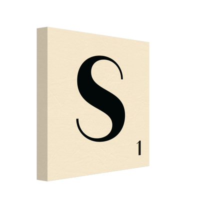 Personlig bokstavstavla – Creme