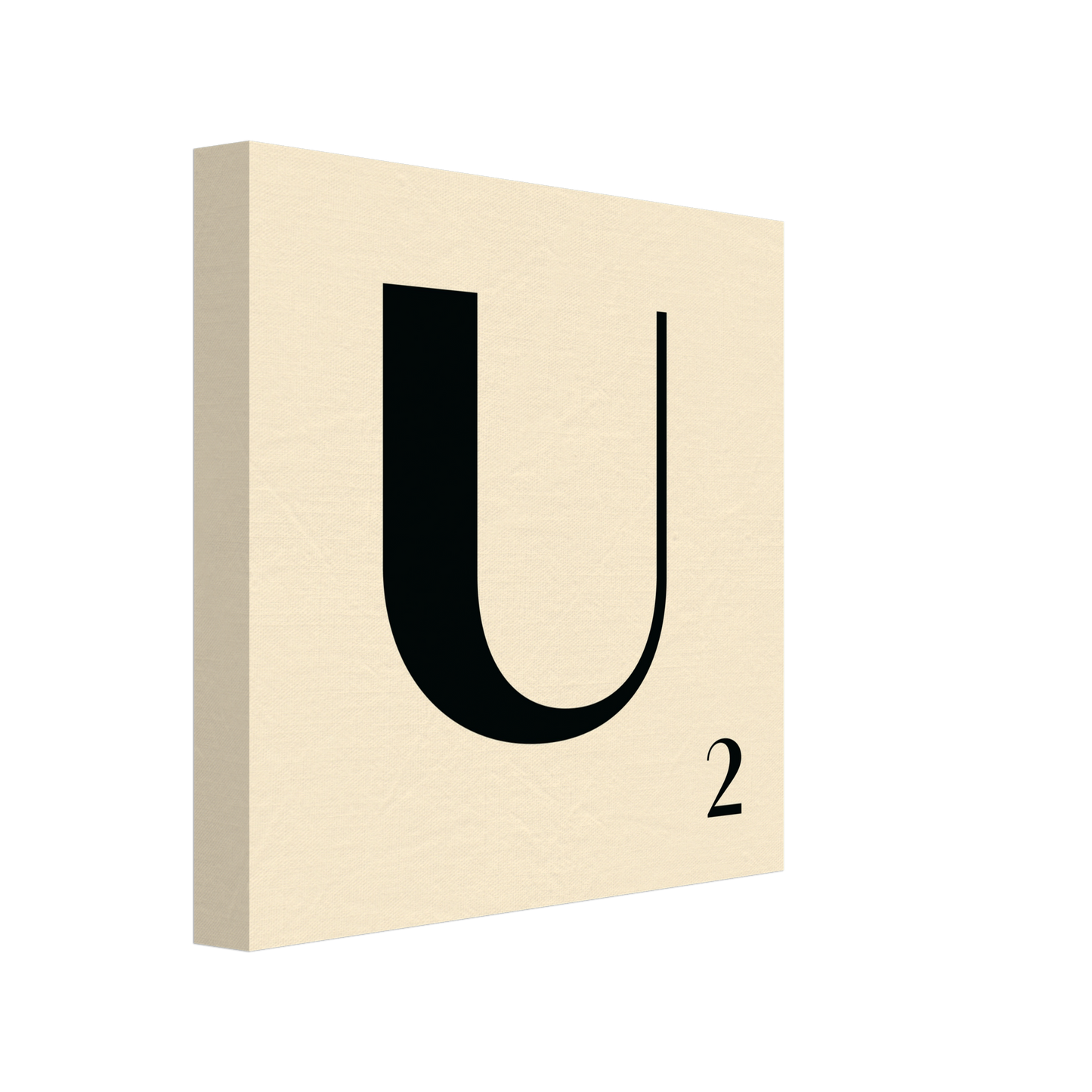 Personlig bokstavstavla – Creme