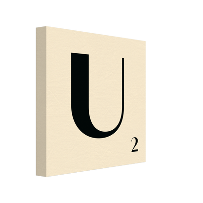 Personlig bokstavstavla – Creme