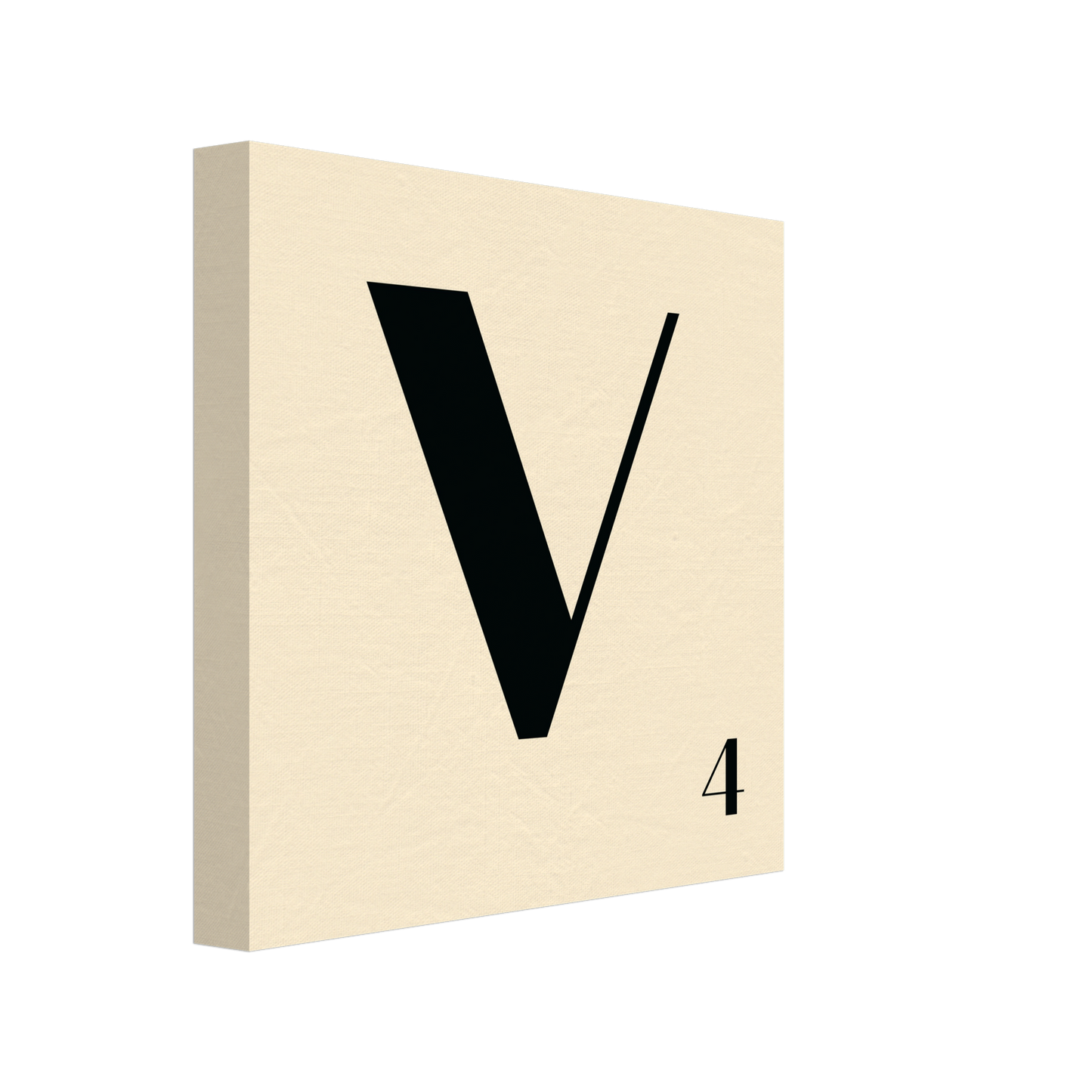 Personlig bokstavstavla – Creme