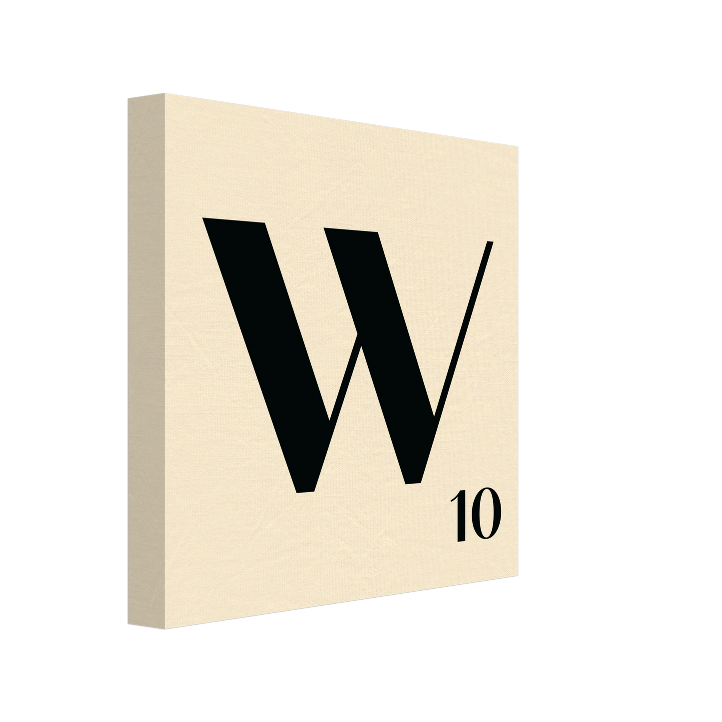 Personlig bokstavstavla – Creme