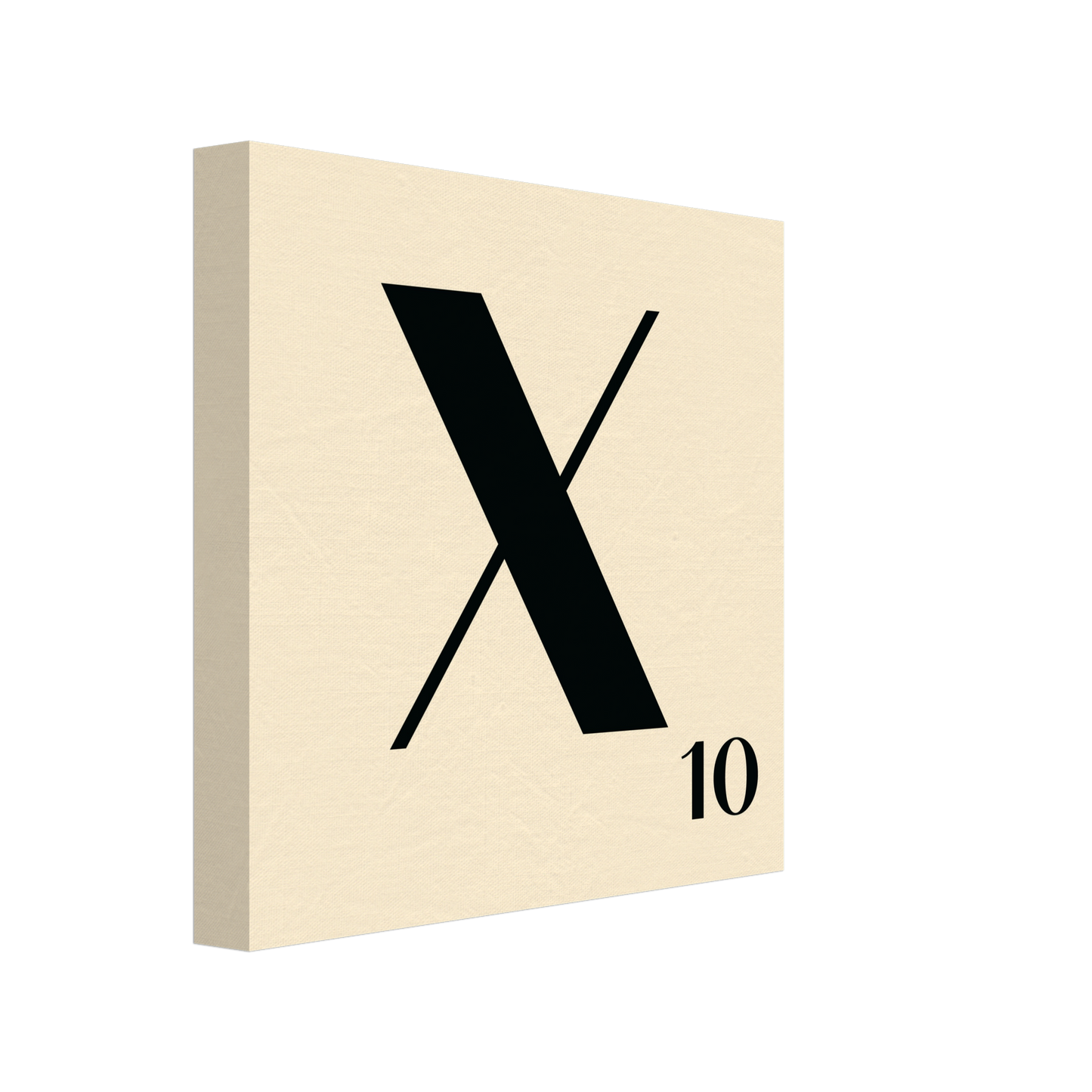 Personlig bokstavstavla – Creme