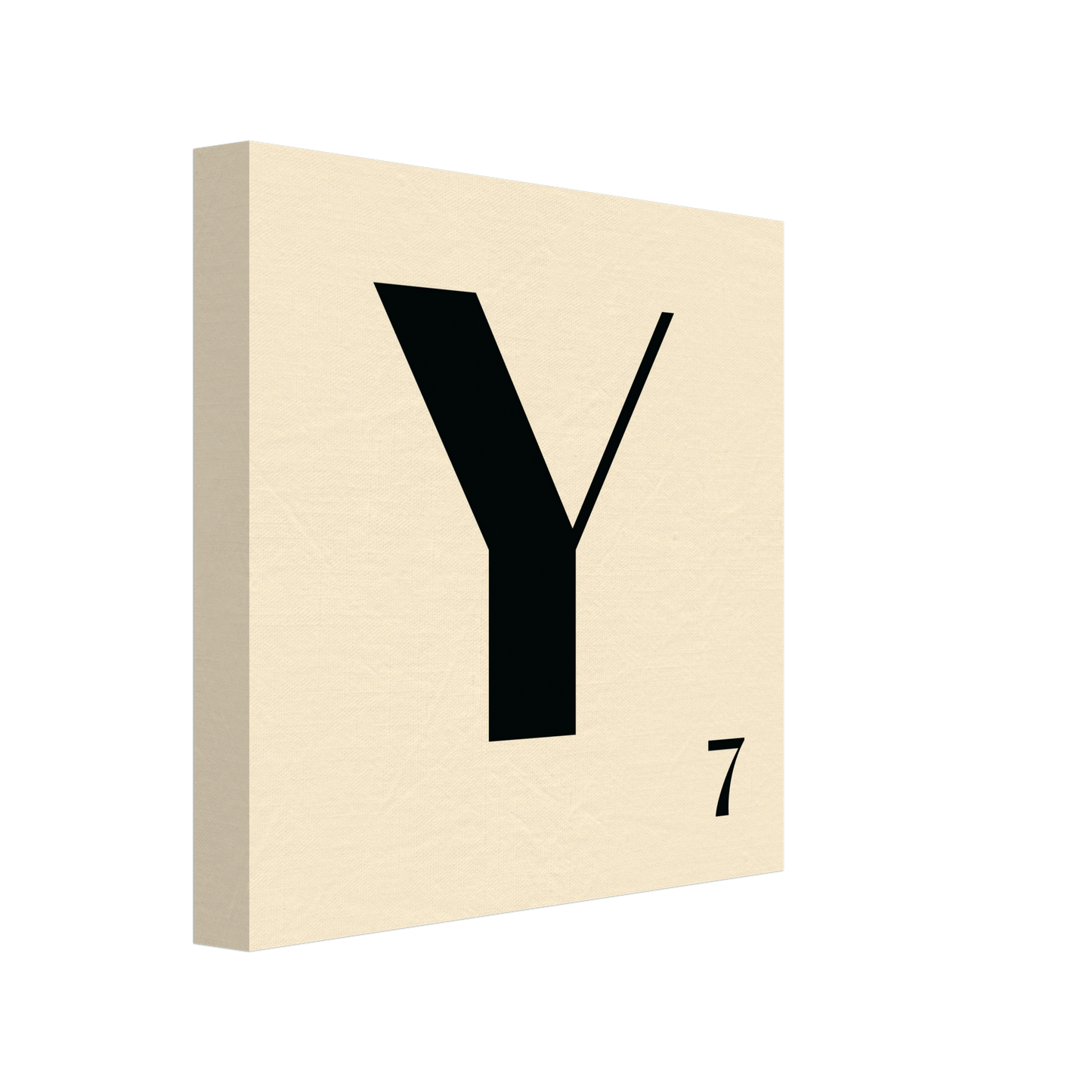 Personlig bokstavstavla – Creme