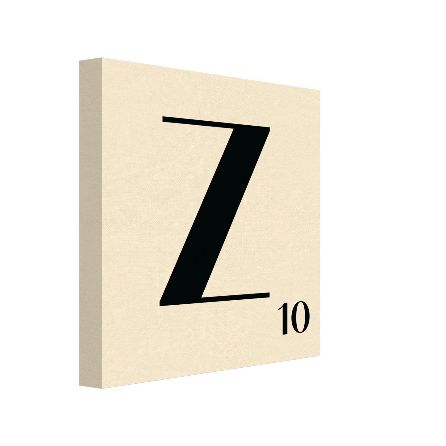 Personlig bokstavstavla – Creme