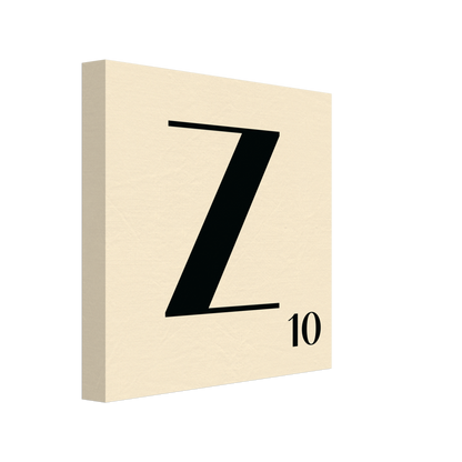 Personlig bokstavstavla – Creme