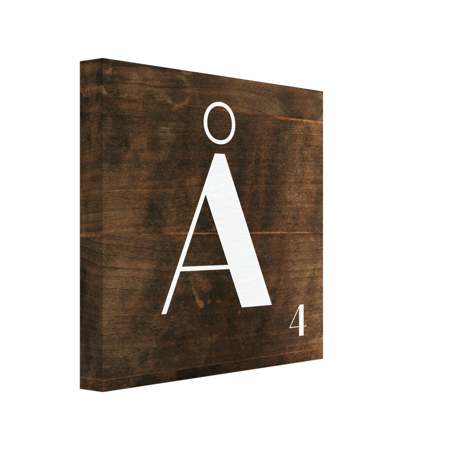 Personlig bokstavstavla – Trä