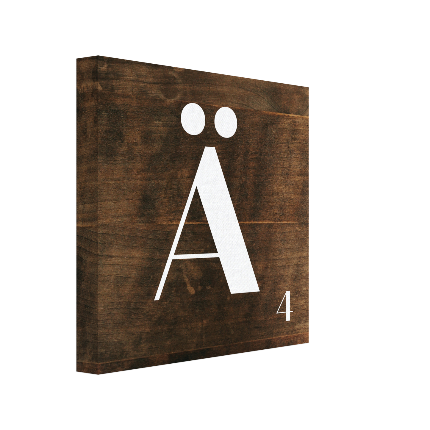 Personlig bokstavstavla – Trä