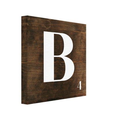 Personlig bokstavstavla – Trä