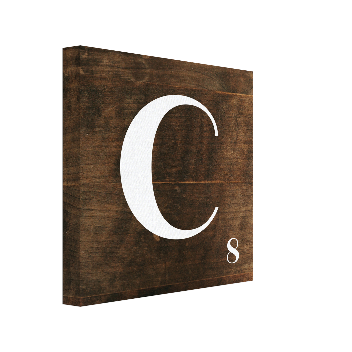 Personlig bokstavstavla – Trä