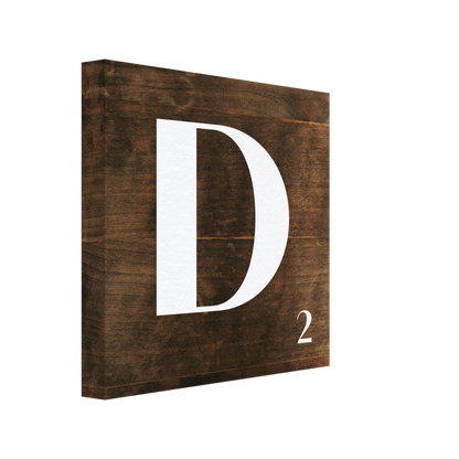 Personlig bokstavstavla – Trä