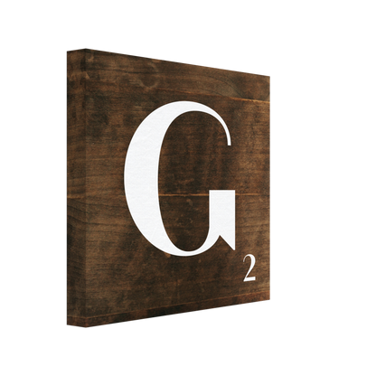 Personlig bokstavstavla – Trä