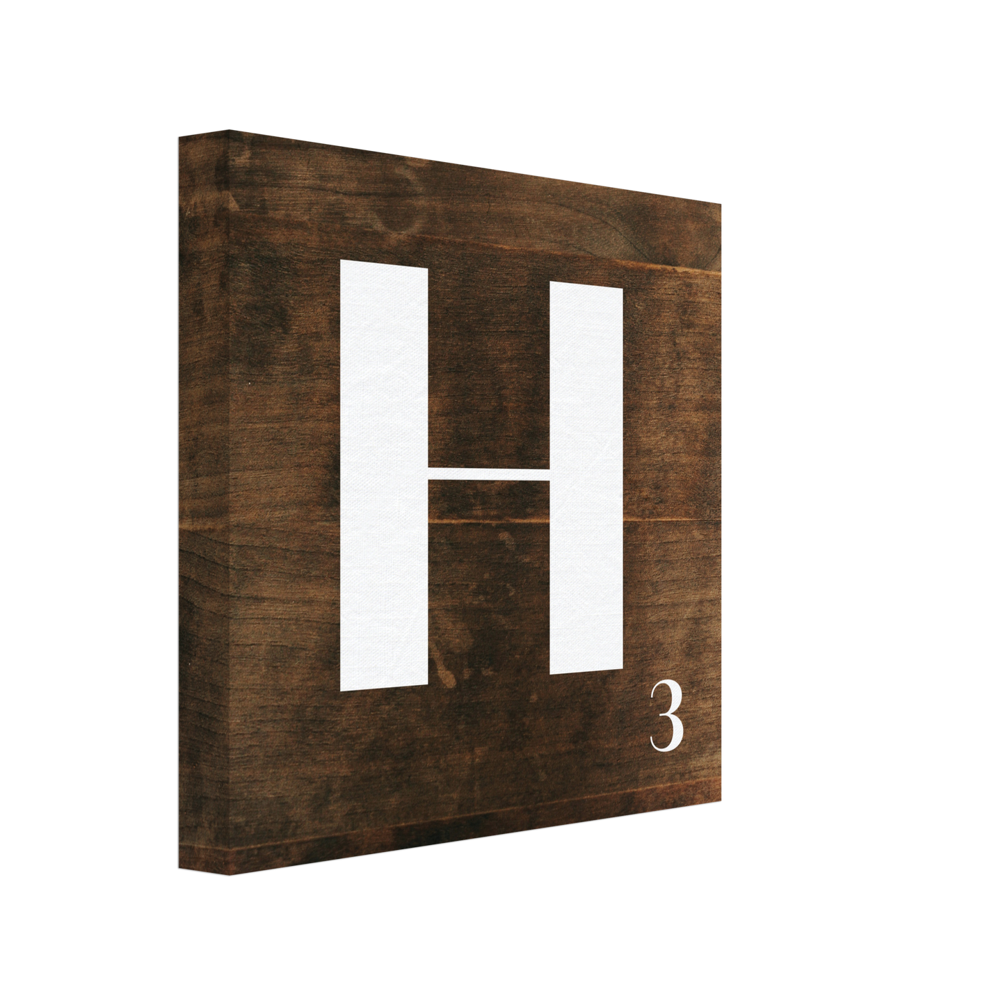 Personlig bokstavstavla – Trä