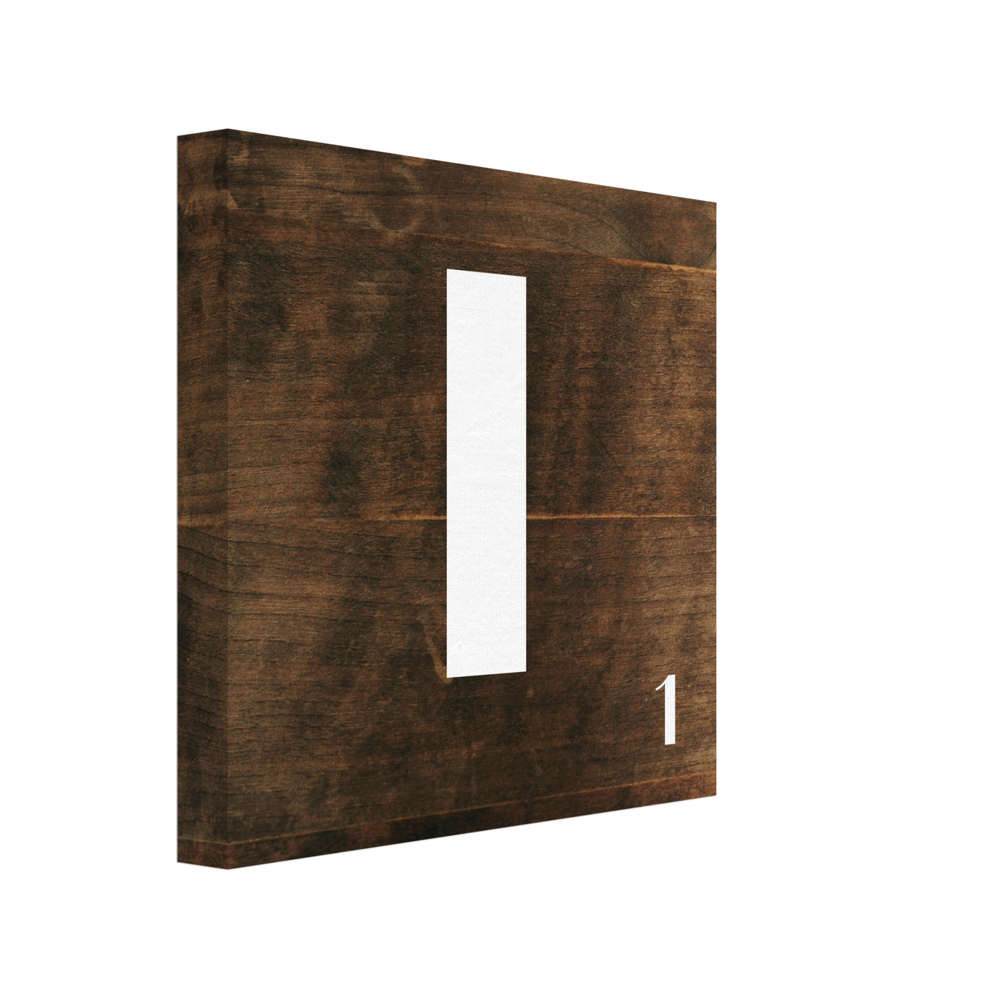 Personlig bokstavstavla – Trä