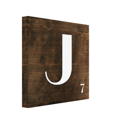 Personlig bokstavstavla – Trä