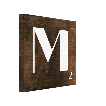 Personlig bokstavstavla – Trä