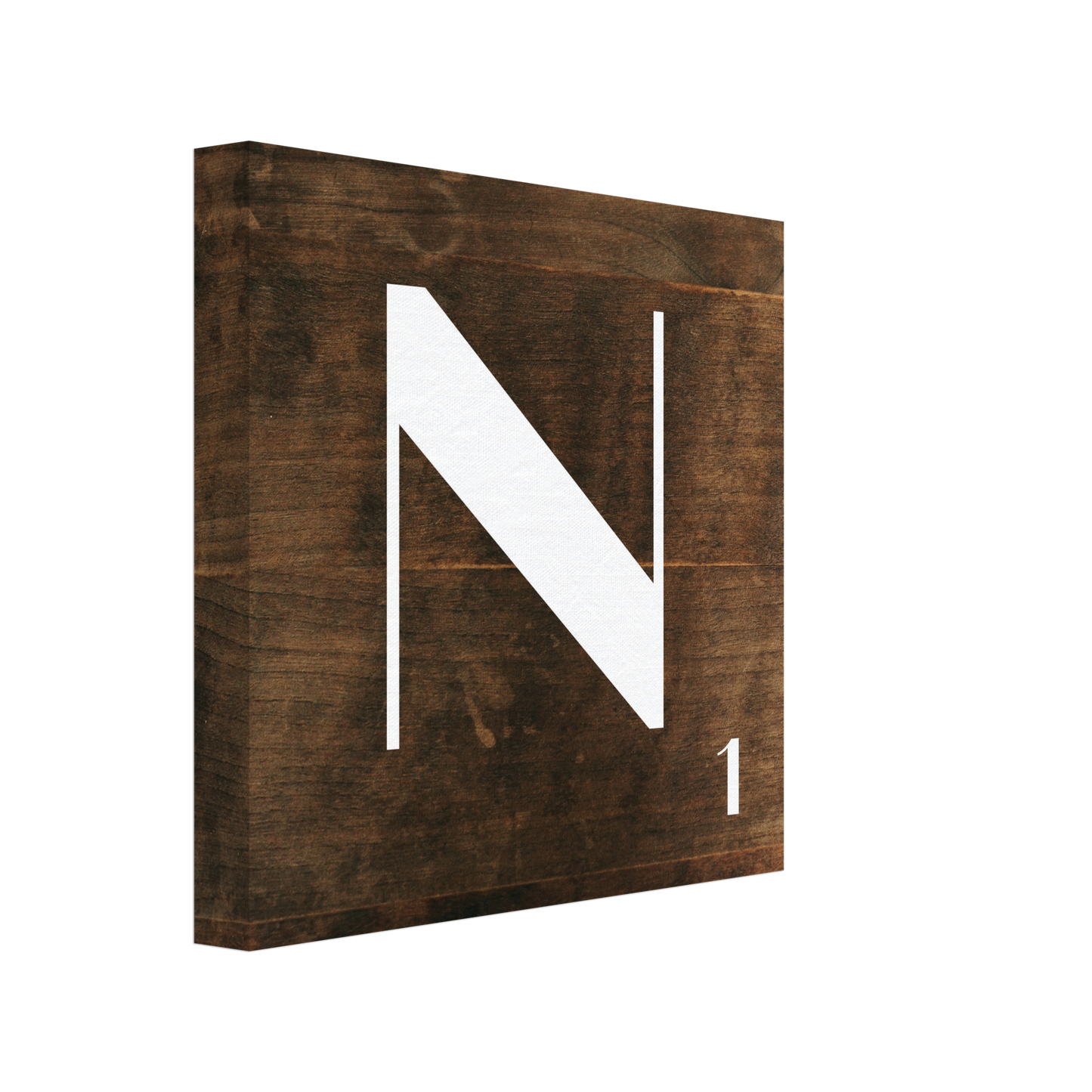 Personlig bokstavstavla – Trä