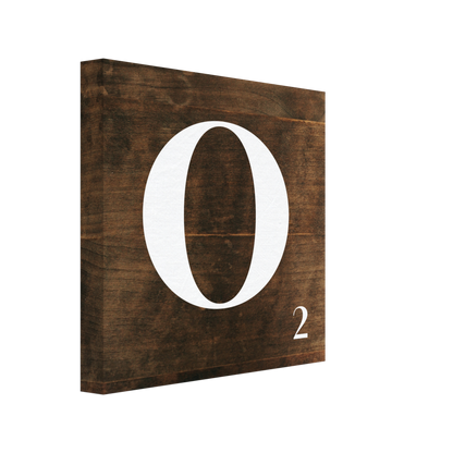 Personlig bokstavstavla – Trä