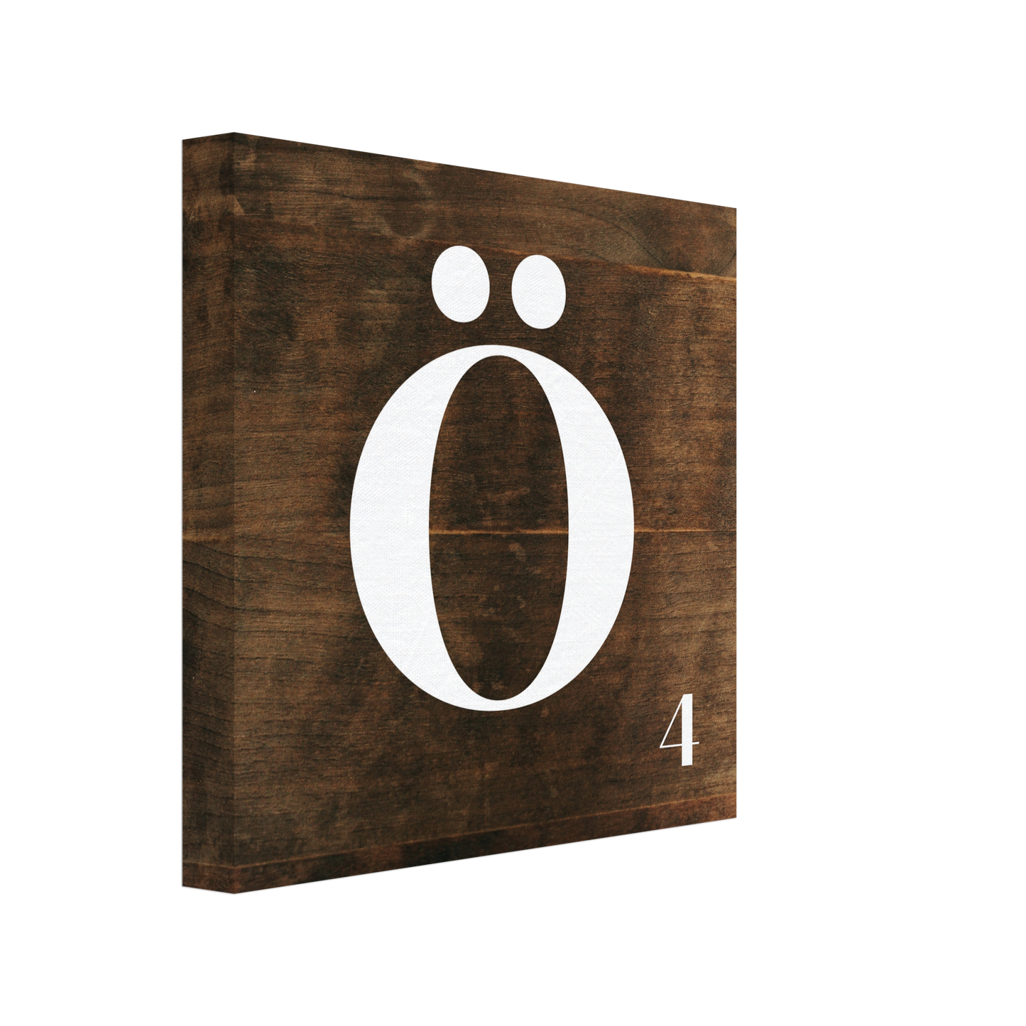 Personlig bokstavstavla – Trä