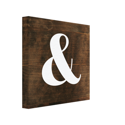 Personlig bokstavstavla – Trä